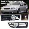 Сборка передних противотуманных фар для VW Bora Jetta MK4 1998-2001 2002 2003 2004 Решетка противотуманной фары 1 пара галогенных противотуманных фар автомобильные аксессуары