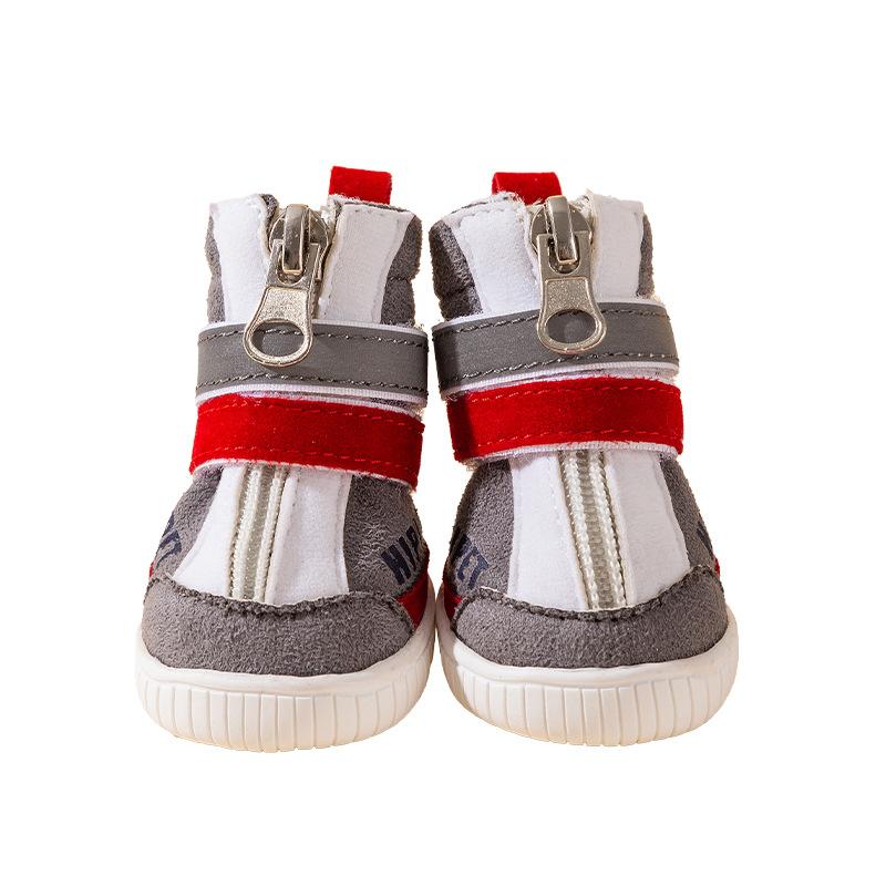 Обувь для собак на осень и зиму, утепленная, нескользящая, износостойкая, спортивная, Tide Fun, северо-восточные зимние ботинки, обувь для собак, обувь для домашних животных