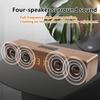 PC TV Soundbar Retro Wooden Boombox Portable Bluetooth Speaker Wireless FM Radio Subwoofer Music Center Alarm Clock Sound Box