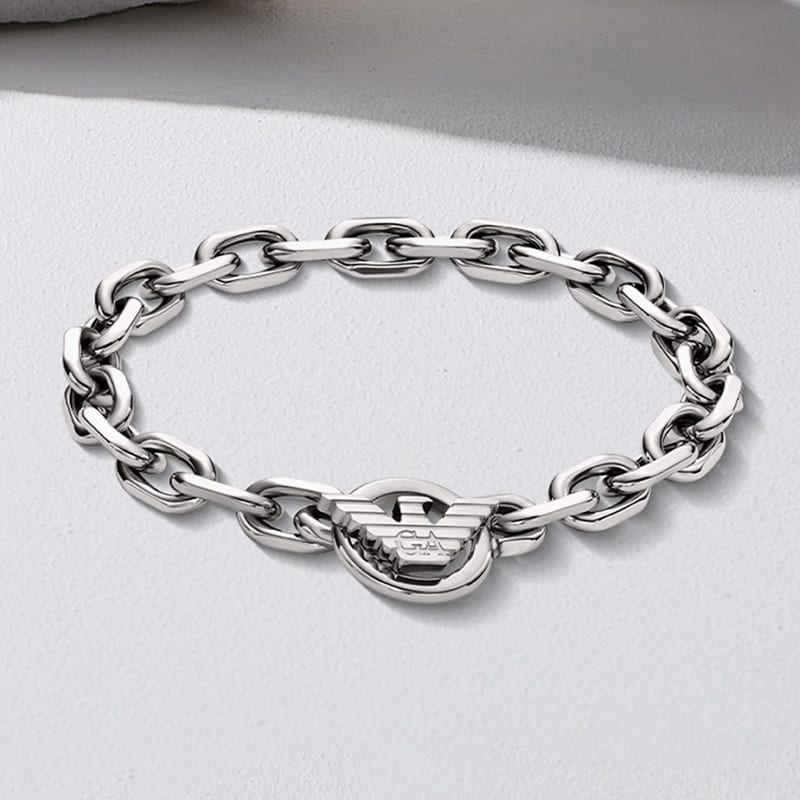 Emporio Armani Браслеты из нержавеющей стали Мужские Серебряные EGS3236040