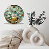30cm Diameter Glass Wall Clock with a Built-In Leveling Aid for Perfect Alignment