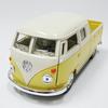 Classic Bus Volkswagen Bus Miniature Size Goods American Goods Online Store Goods Goods Hawaii Surfing 63-year-old Car/yellow (pickup) 1/32 (13cm)