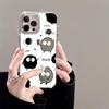 Чехол для iPhone "Маленький уголек кофе": Совместим с iPhone 12-16 PROMAX, милый и забавный жесткий чехол.