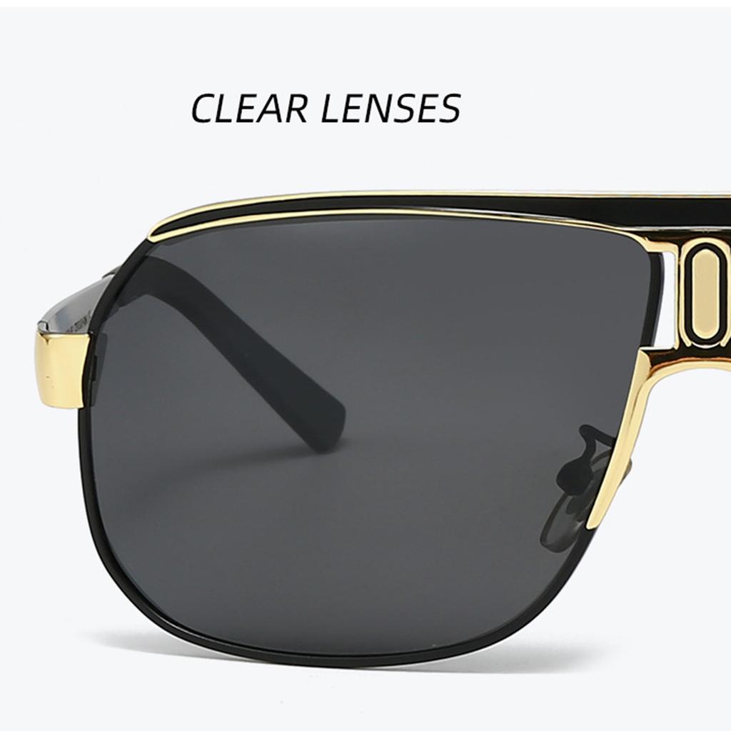 Новые солнцезащитные очки для водителей-мужчин, персонализированная большая оправа, дневные и ночные очки двойного назначения, устойчивые к ультрафиолетовому излучению