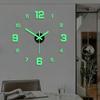 DIY настенные часы для домашнего офиса 40 см безрамные современные 3D настенные часы зеркальные наклейки дизайн гостиничного номера школьный декор декор