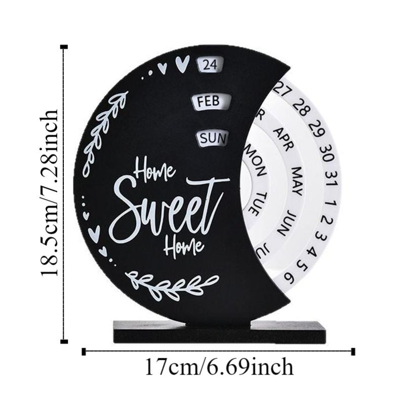 Adjustable Perpetual Calendar Creative Moon Ferris Wheel Desktop Calendar Home