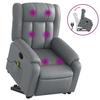 VidaXL Fauteuil Inclinable de Massage, Chaise de Relaxation avec Dossier, Siège avec Accoudoirs, Fauteuil TV de Salon, 3205274