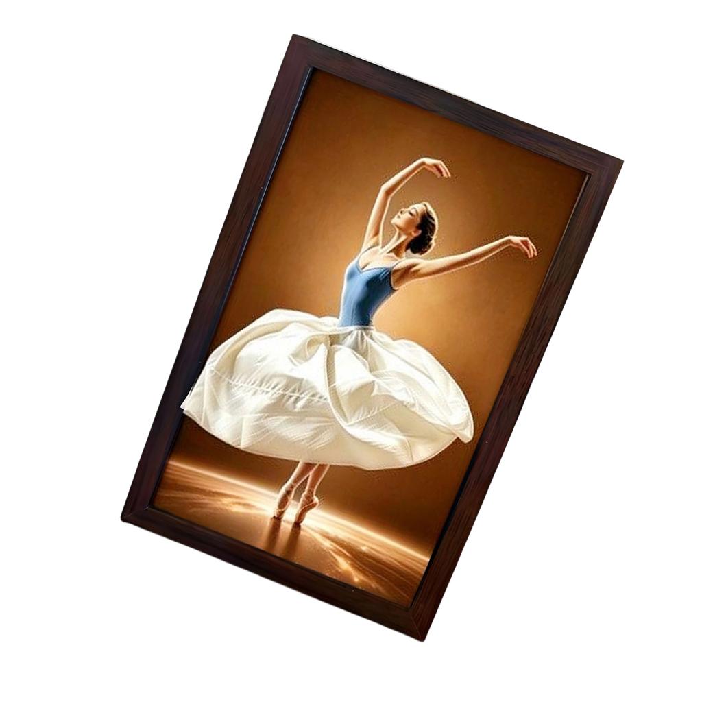 Ballet Girl Art Decorative Tissue Holder Lady Dress Design Tissue Box Wood Tissue Case for Office Countertops Living Room