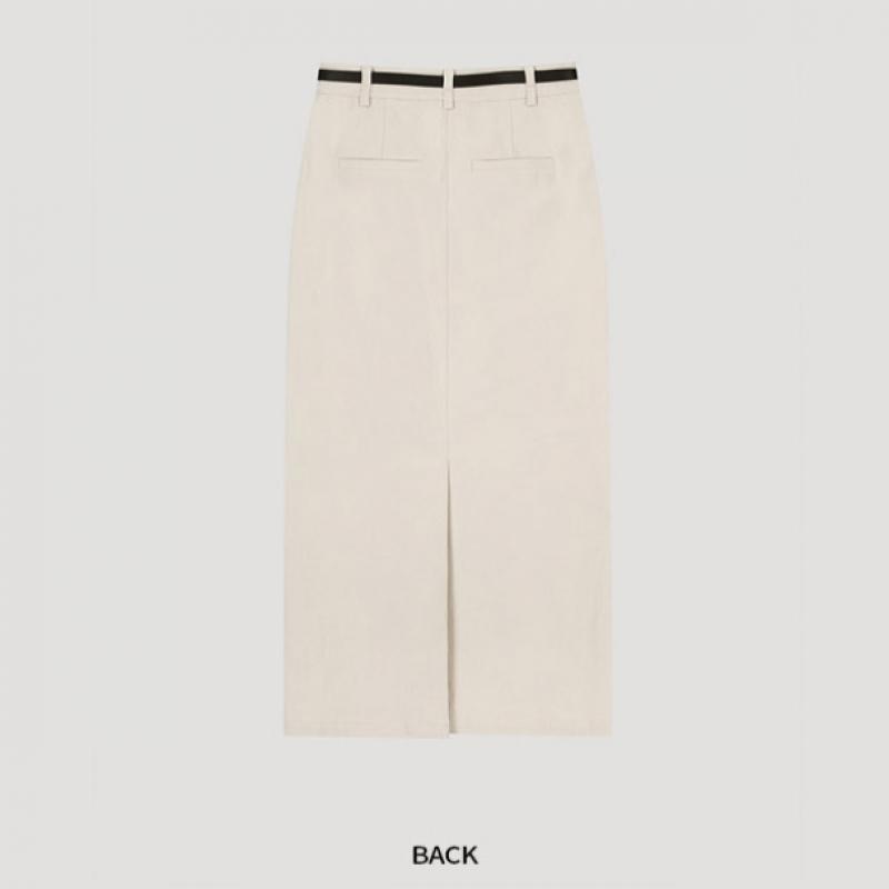  She S miss Длинная хлопковая юбка с разрезом сзади SwwSko41010 Cr