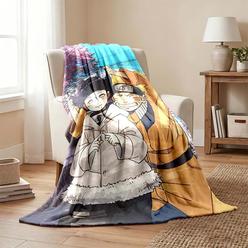 Hyuga Hinata blanket Flannel Blanket Soft Cozy Plush Throw for Sofa Bed Lightweight Home Decor