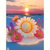 Алмазная картина Пейзаж Закат Вышивка крестом Подсолнух Мозаика Ручная работа Картина Стразы Настенный декор 30x40 см/12x16 дюймов
