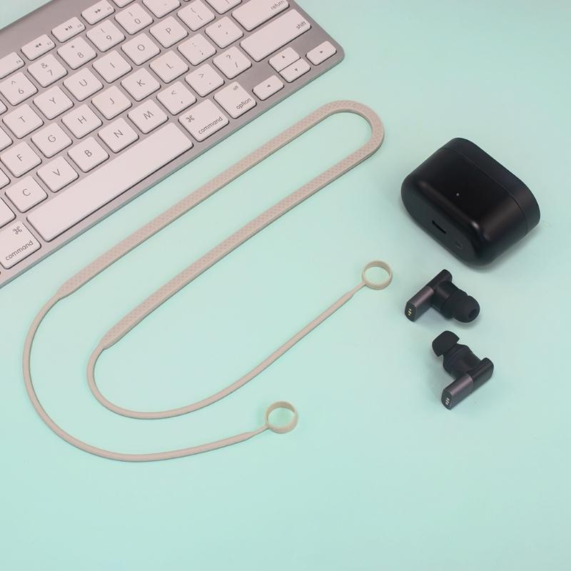 Soft Straps Cord Antilost Sport String Skin-Friendly Neck Around Wireless Headphone Lanyard for Status Between /3ANC