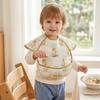 Sleeveless Design Feeding Bib Reusable Fabric Full Body Cover Bib  Toddler Feeding