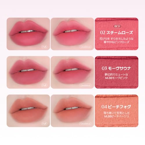 MACQUEEN NEWYORK Powder Matte Lipstick 3.5g Korean Cosmetics Long-lasting Popular Vibrant Color High Adherence (#05 Red Mist Rose)