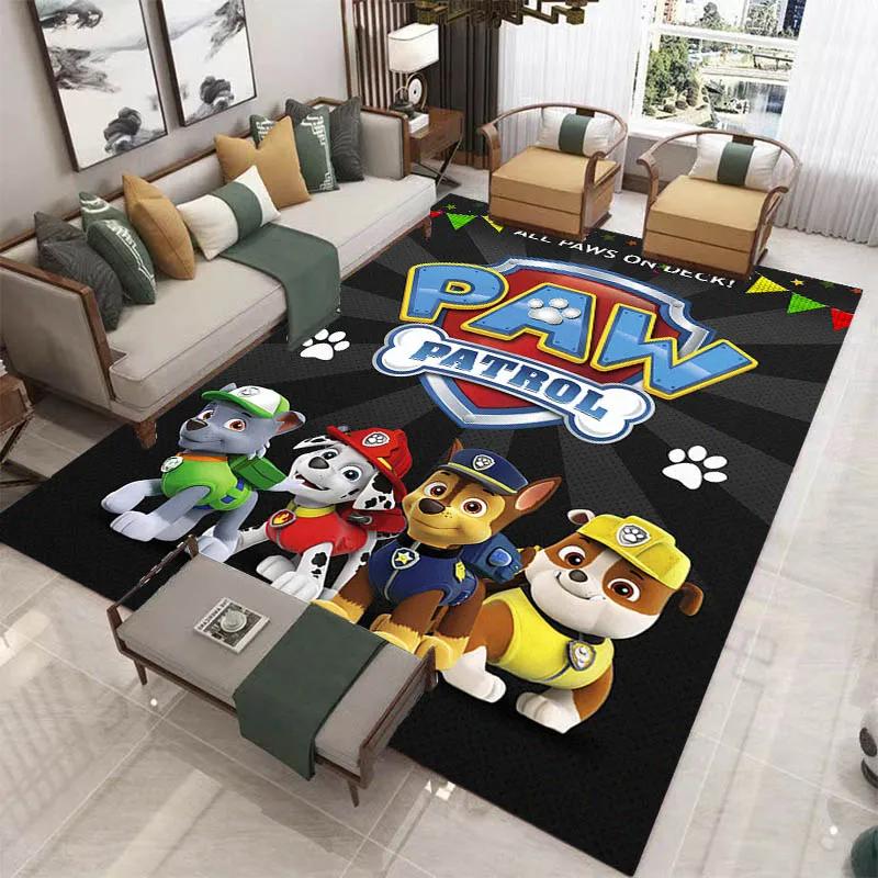 3D мультяшный ковер с принтом Щенячий патруль для гостиной, спальни, нескользящий ковер, домашний декор для спальни, ковер-зона, подарок на день рождения