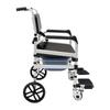 Shower Chair with Wheels Aluminum Alloy 4 In 1 Foldable Height Adjustable Shower Wheelchair Sturdy Rolling Shower Chair