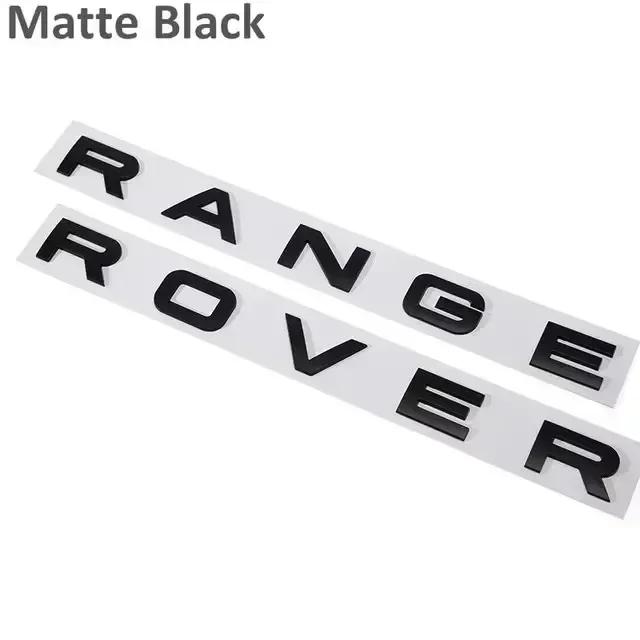 3D Letter Car Hood Bonnet Cover Emblem For Land Rover Range Rover Velar Sport Discovery 2 3 4 Defender Front Sticker SA4