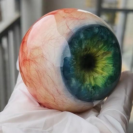 Реалистичное украшение в виде глазного яблока Ужас 3D-скульптура глаза Готическая страшная фигурка глазного яблока для дома с привидениями Фотобудки Реквизит Канун Хэллоуина Вечеринка