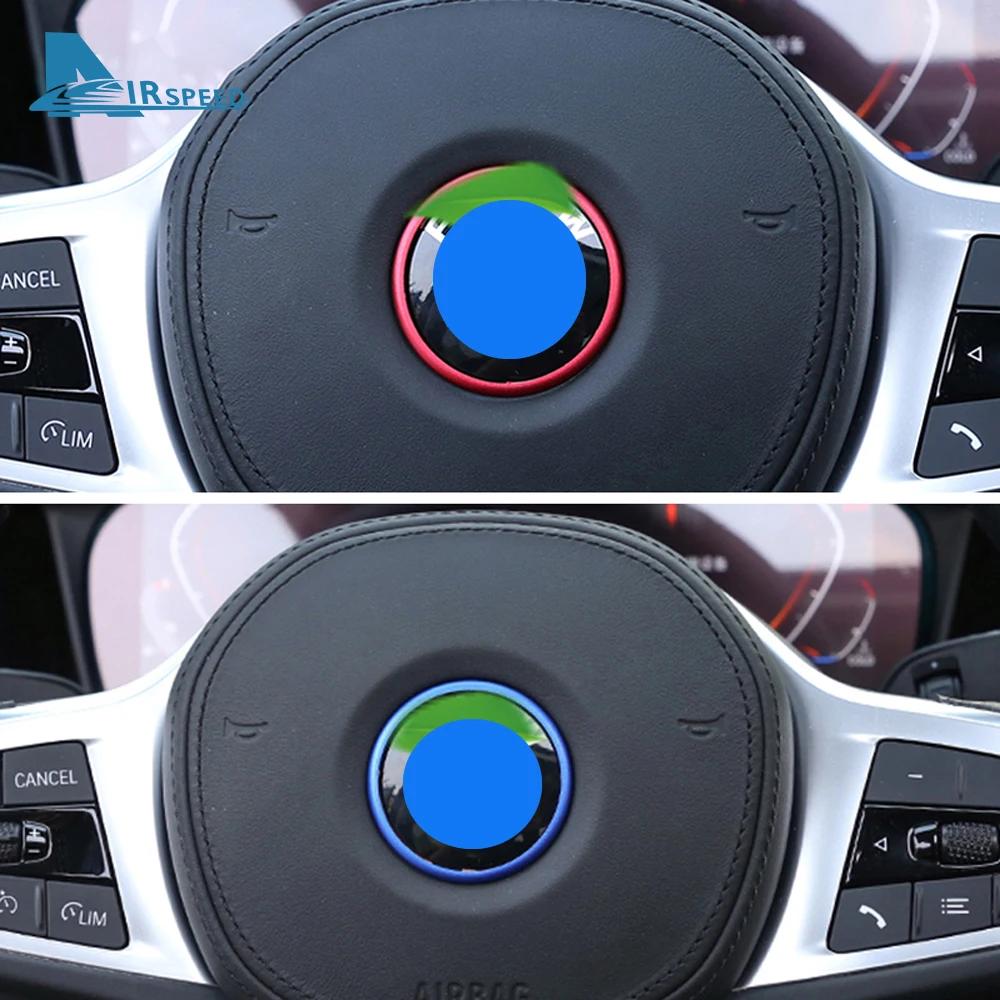 Accessories For BMW 3 Series G20 Steering Wheel Logo Badge Emblems, Ignition Console & Multimedia Knob Ring Decorative Sticker
