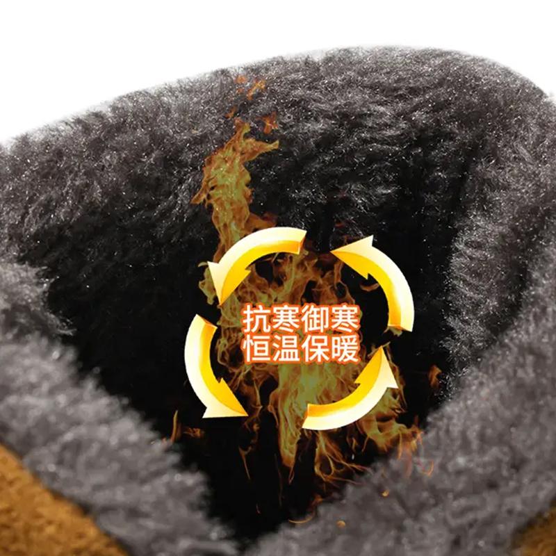 Новые зимние ботинки для снега, мужские повседневные ботинки без застежек, утолщенные, нескользящие, удобные, износостойкие, мужские ботинки челси