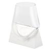 Glass Vase Marble Base Abstract Irregular Fluid Flower Vase Hydroponics Terrarium Flower Arrangement Accessories Home Decoration
