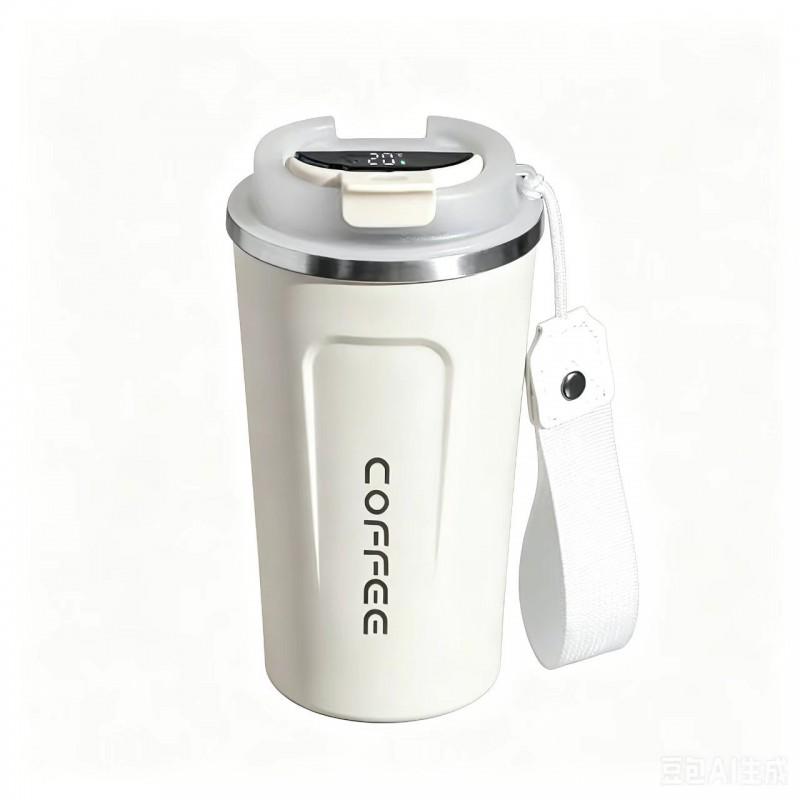 304 Stainless Steel Smart Temperature Display Travel Coffee Mug 380ml 510ml Vacuum Insulated Cup Office Car Portable Use