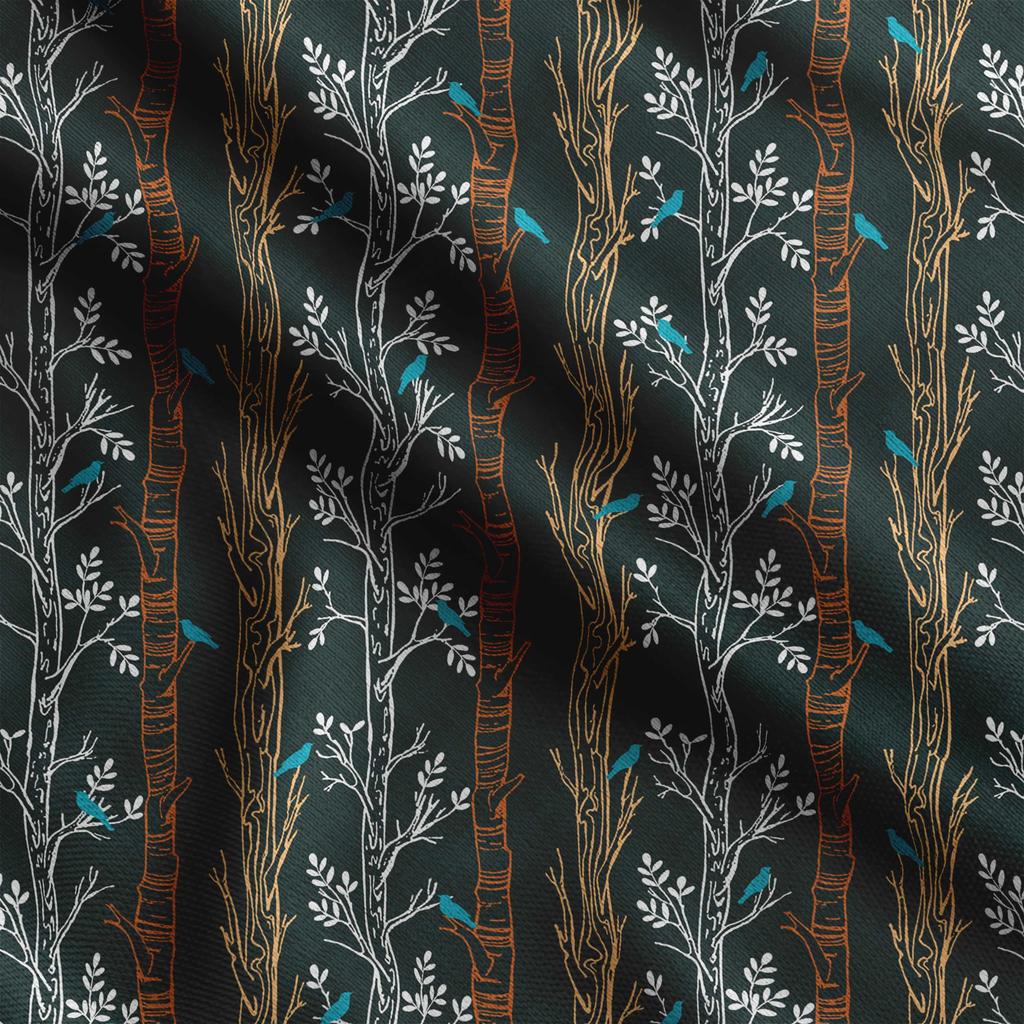 Soimoi Принт «Птица с листьями», Хлопковый батист, Ткань для квилтинга, продаваемая во дворе, шириной 42 дюйма, Хлопчатобумажная ткань средней плотности, Швейные принадлежности,