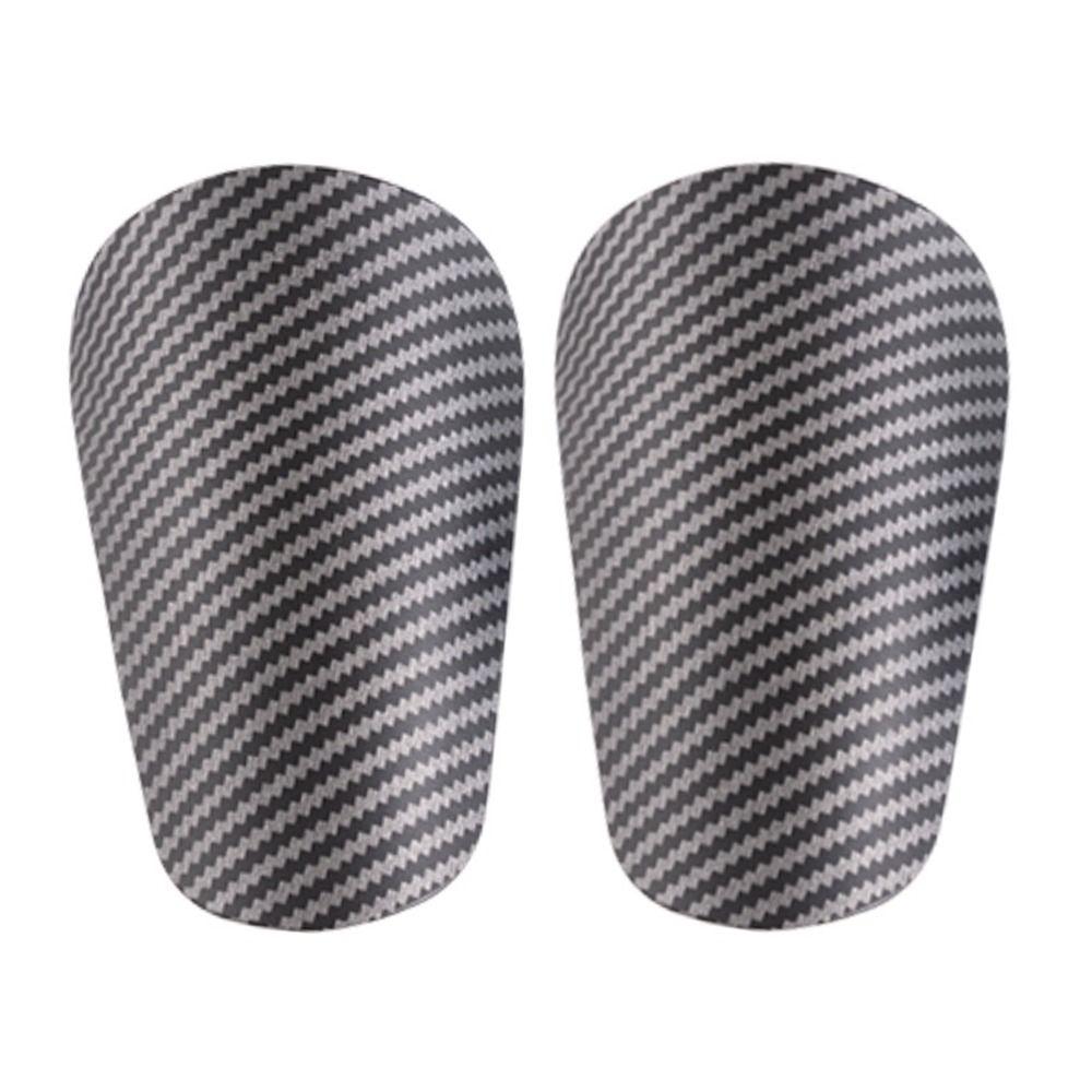 Small Size Shin Guards Imitation Carbon Fiber Knee Pads Fashion Protective Soccer Pads
