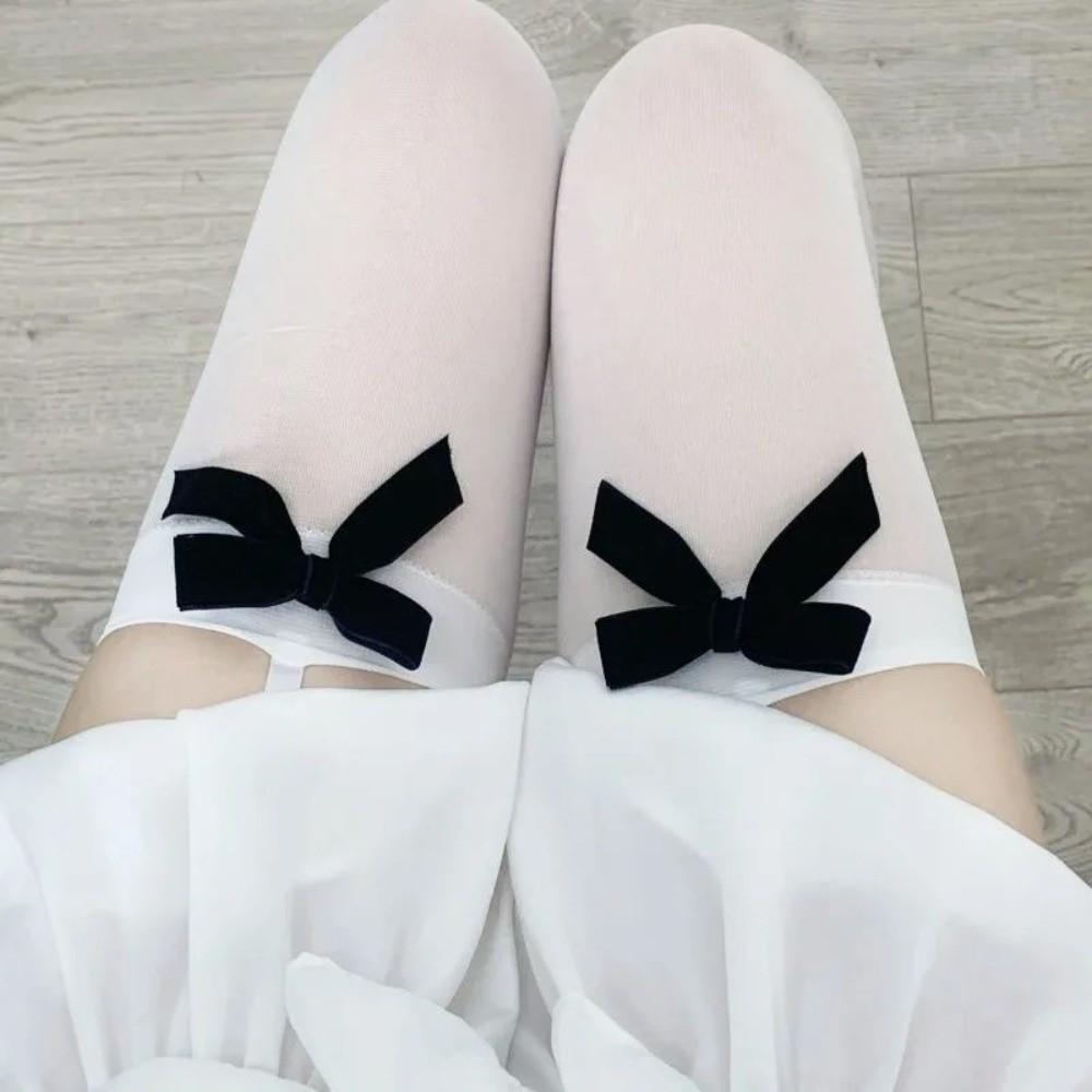 Elastic Thigh High Stockings Lolita Style Knee High Socks Sexy Bowknot Suspender Stockings Women