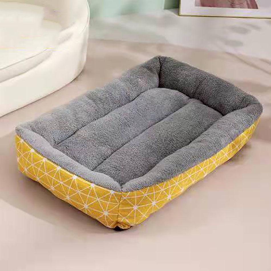 Коврик для кровати для маленьких и средних собак, мягкий плюшевый коврик для кровати для собак, квадратный коврик для домашних животных, кошек, собак, водонепроницаемые аксессуары для домашних питомцев, спальный коврик для щенков