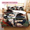 Jujutsu Kaisen Character Group Bedding Set Duvet Cover Pillowcase No Filler, Soft Home Bedroom Decor, Perfect Gift for Fans.chl