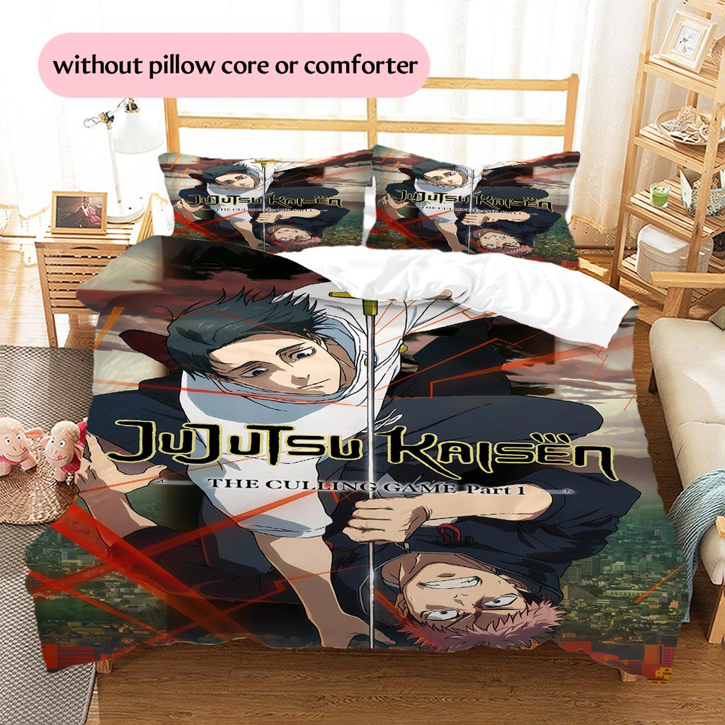 Jujutsu Kaisen Character Group Bedding Set Duvet Cover Pillowcase No Filler, Soft Home Bedroom Decor, Perfect Gift for Fans.chl