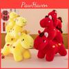 Traditional Red Foxtrot Horse Plush Toy For New Year Celebration And Gift Giving