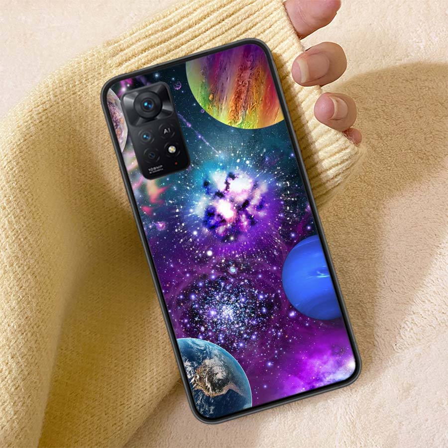 The Galaxy Phone Case For Redmi 13C 14C Note 14 13 Pro Plus 5G Clear Capa 12 12C 10A 10C 10 9A 9C 9T 9 8 Pro Cover TPU Shell Coq
