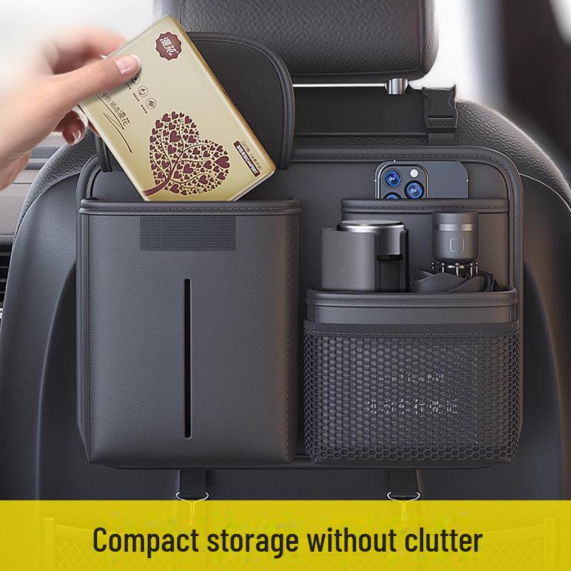 Multifunctional Car Seat Back Storage Bag & Tissue Holder