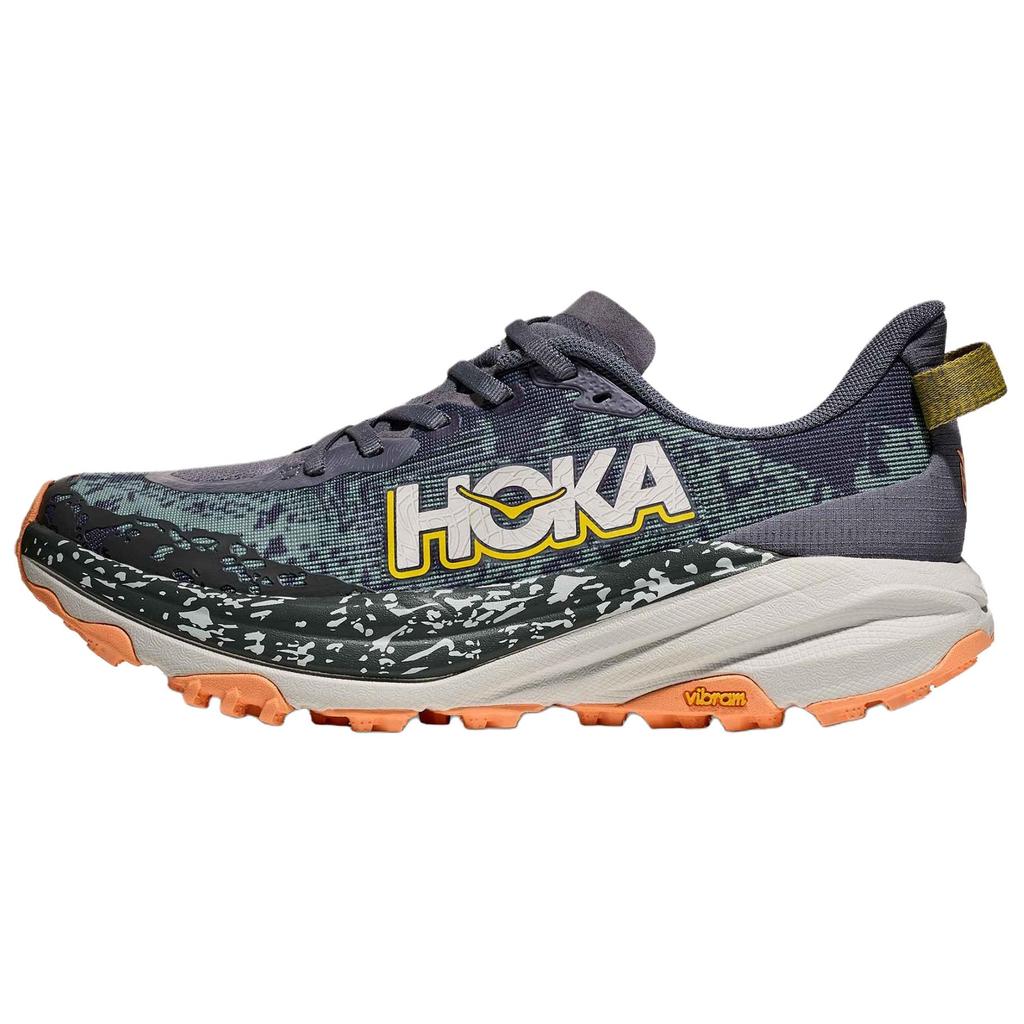 HOKA One One Speedgoat 6 Versatile Comfortable Breathable Support Trail Running Shoes Women Running Shoes Gray 1147811-GMC