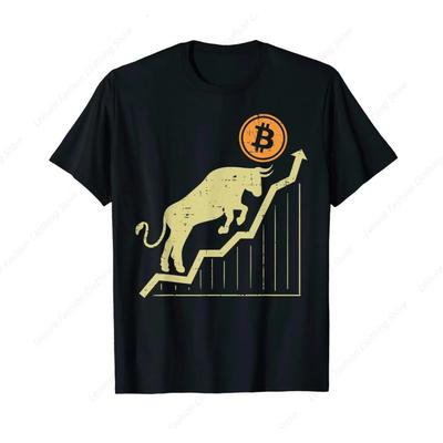 Футболка Bitcoin Bull Graph Bullish BTC Crypto Cryptocurrency Trader
