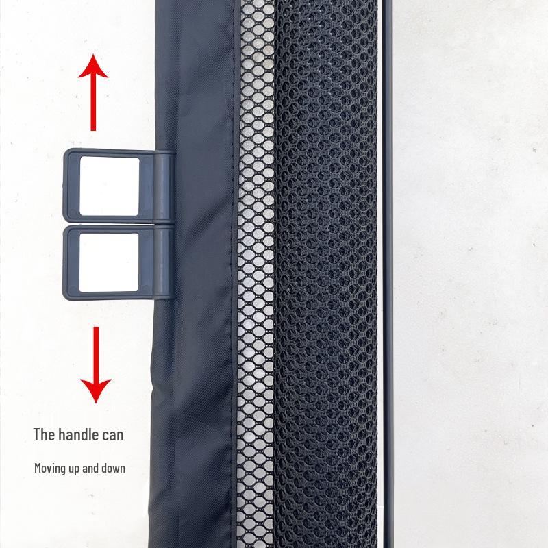 Retractable Pet Gate: Indoor Safety Net for Dogs & Cats, No-Drill Isolation Fence for Stairways & Hallways