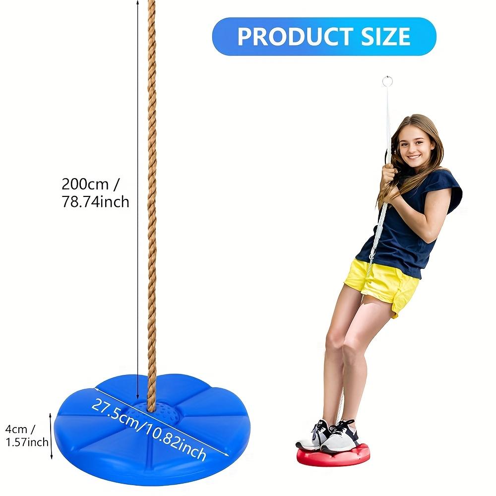 1шт. Игрушка-качели с восьмиугольными лепестками, утолщенная, разноцветная, ПЭ (Полиэтилен) Материал, дисковое сиденье, для детских игровых площадок в помещении и на открытом воздухе