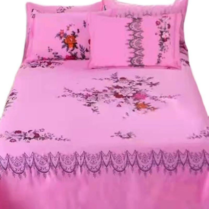 Твиловая простыня с принтом пионов Шанхая