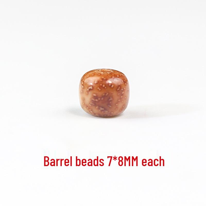 Star and Moon Bodhi Beads: Pure White High-Density 108 Bead Bracelet for DIY Prayer Accessories