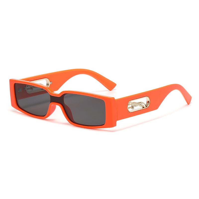 Resplendent Small Square-Framed Sunglasses Outdoor Travel Beach Ladies And Gentlemen Stage Performances Uv400 Shades Glasses