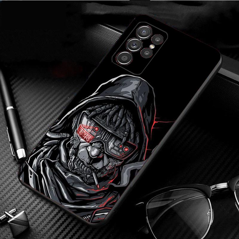 Чехол для телефона Samsung S26 S25 S24 S23 S22 Ultra S23 S22 S25 Plus S24 FE S26Edge Японский Самурай Маска Они