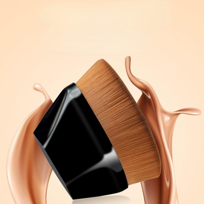 Кисть для макияжа с плоским верхом, 1 шт., шестиугольная кисть для румян для лица, жидкая пудра, кисть для тонального крема