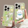 Magnetic Cat Stand Suitable for Apple 16promax Mobile Phone Case 14 Cute 15 Anti-fall 13 Transparent Silicone 12 Soft