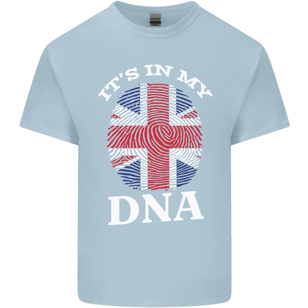 Britain Its in My DNA Funny Union Jack Flag Unisexs Light Cotton TShirt
