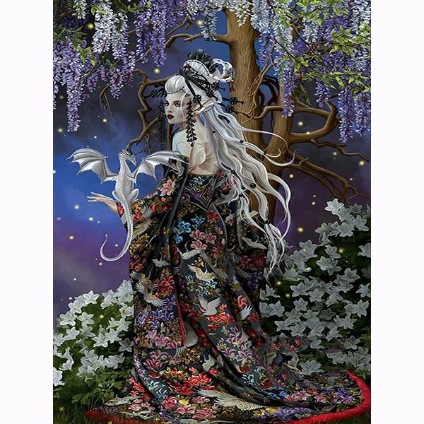 5D DIY Diamond Gothic Fantasy Art Butterfly Fairy Embroidery Diamond Painting Portrait Collection Abstract Diamond Painting