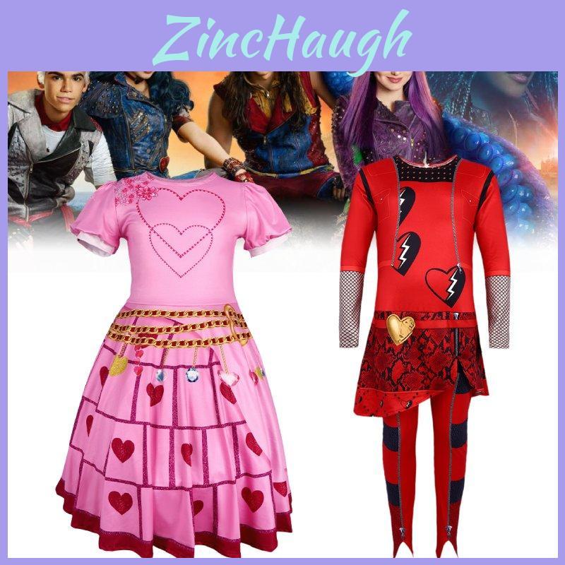 Character Red Descendants Princess Bridget Stage Performance Costume Set Cosplay