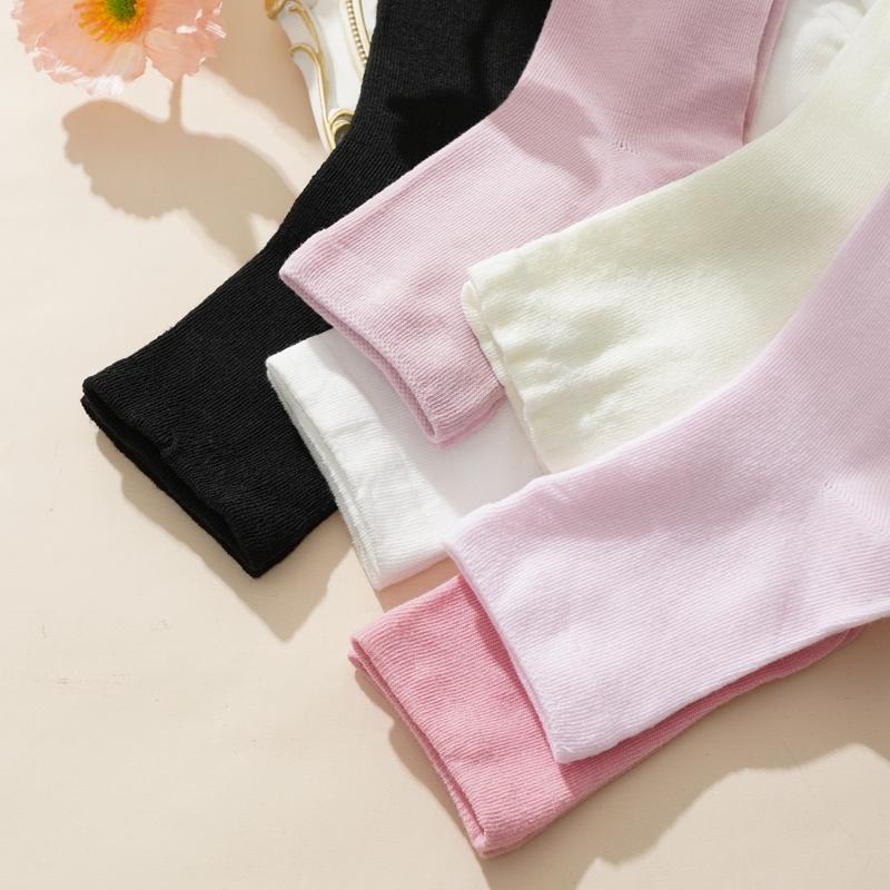 Autumn Winter Soft Comfort Breathable Dress Socks for Women Womens Cotton Crew Socks  Above Ankle Crew Socks for Casual