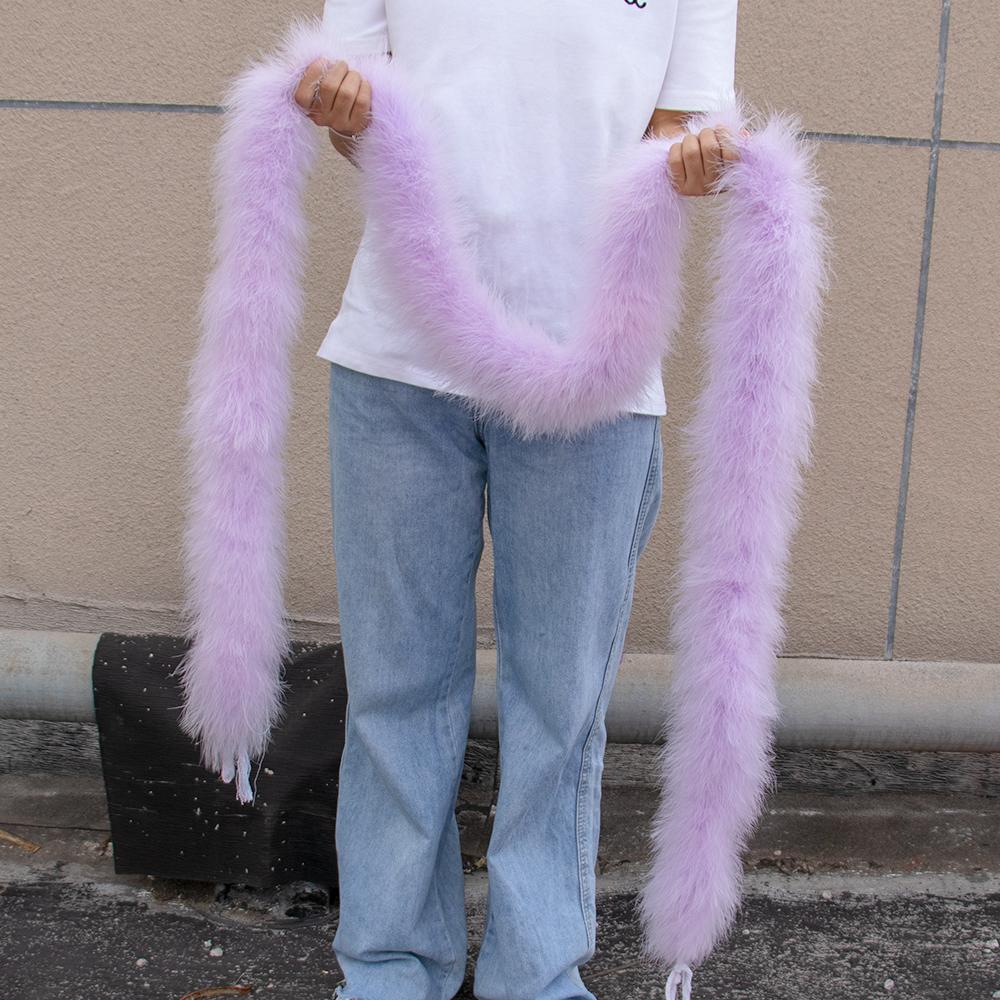 2M Turkey Marabou Feather Boa 11-50g for Scarf Clothing Christmas Tree Decor Shawl Craft Costume Wedding Dress Plume Accessories